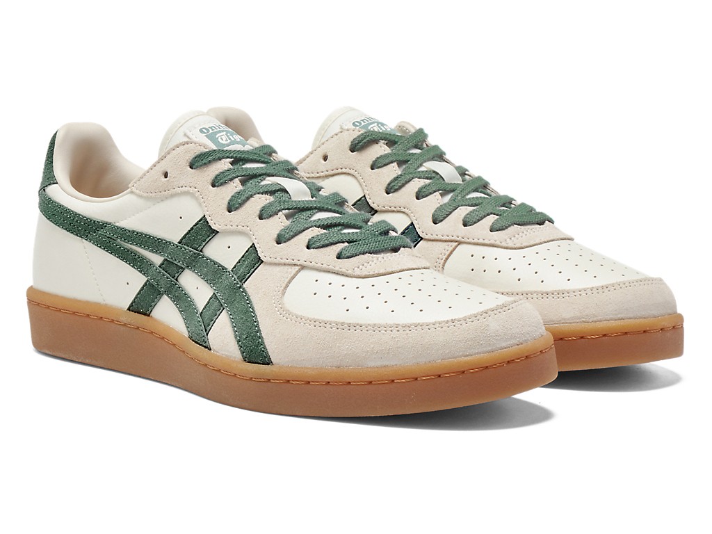 Onitsuka Tiger Genuine GSM 1183A353 128 CREAM / HIKING GREEN JP Exclusive Unisex