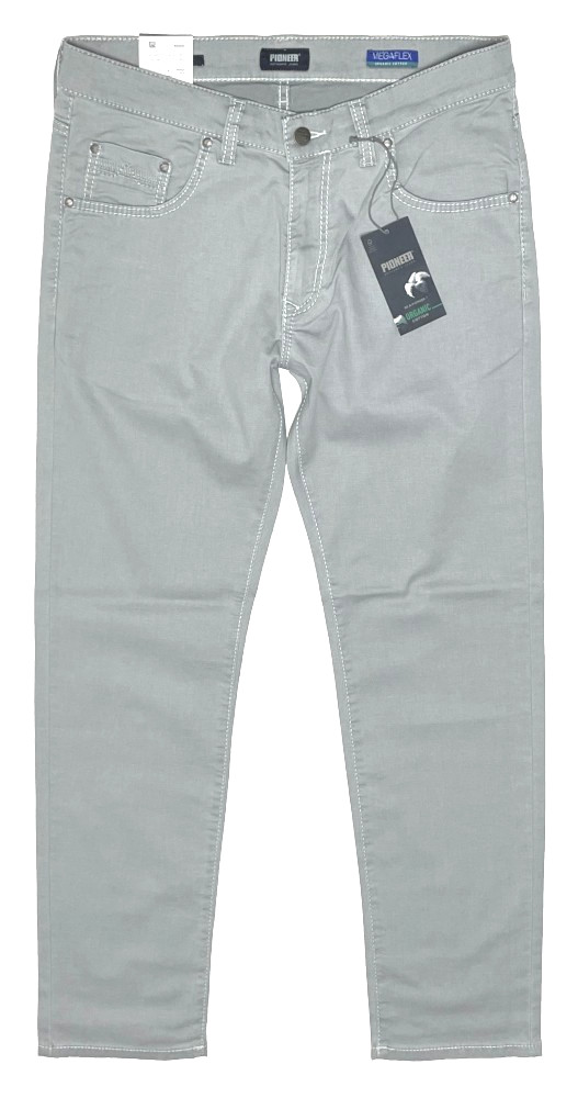 Pioneer Rando W32 L32 Stretch Light Grey Summer Trousers Thin Fabric 16741.5515.9010