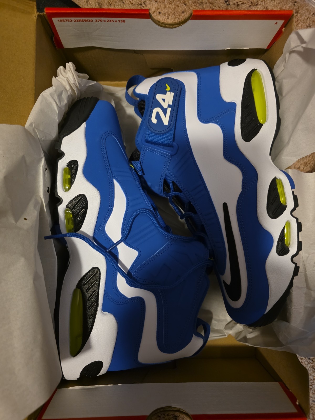 Air Griffey Max 1 Men’s Size 10.5 DJ5161400 White Royal