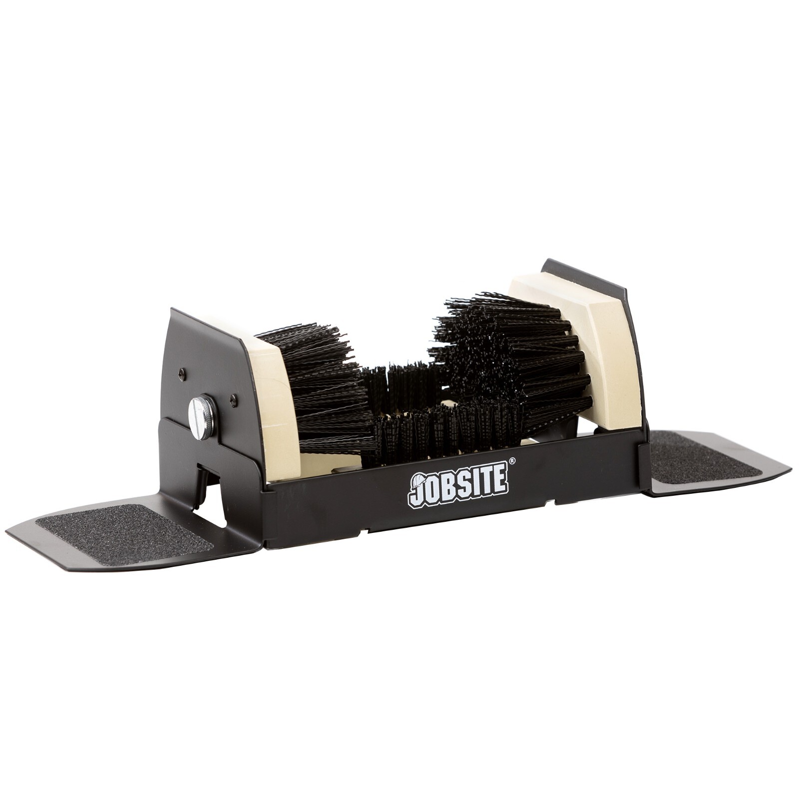 Jobsite Boot Scrubber – Outdoor Shoe Scraper Cleaner Brush – Extra Wide