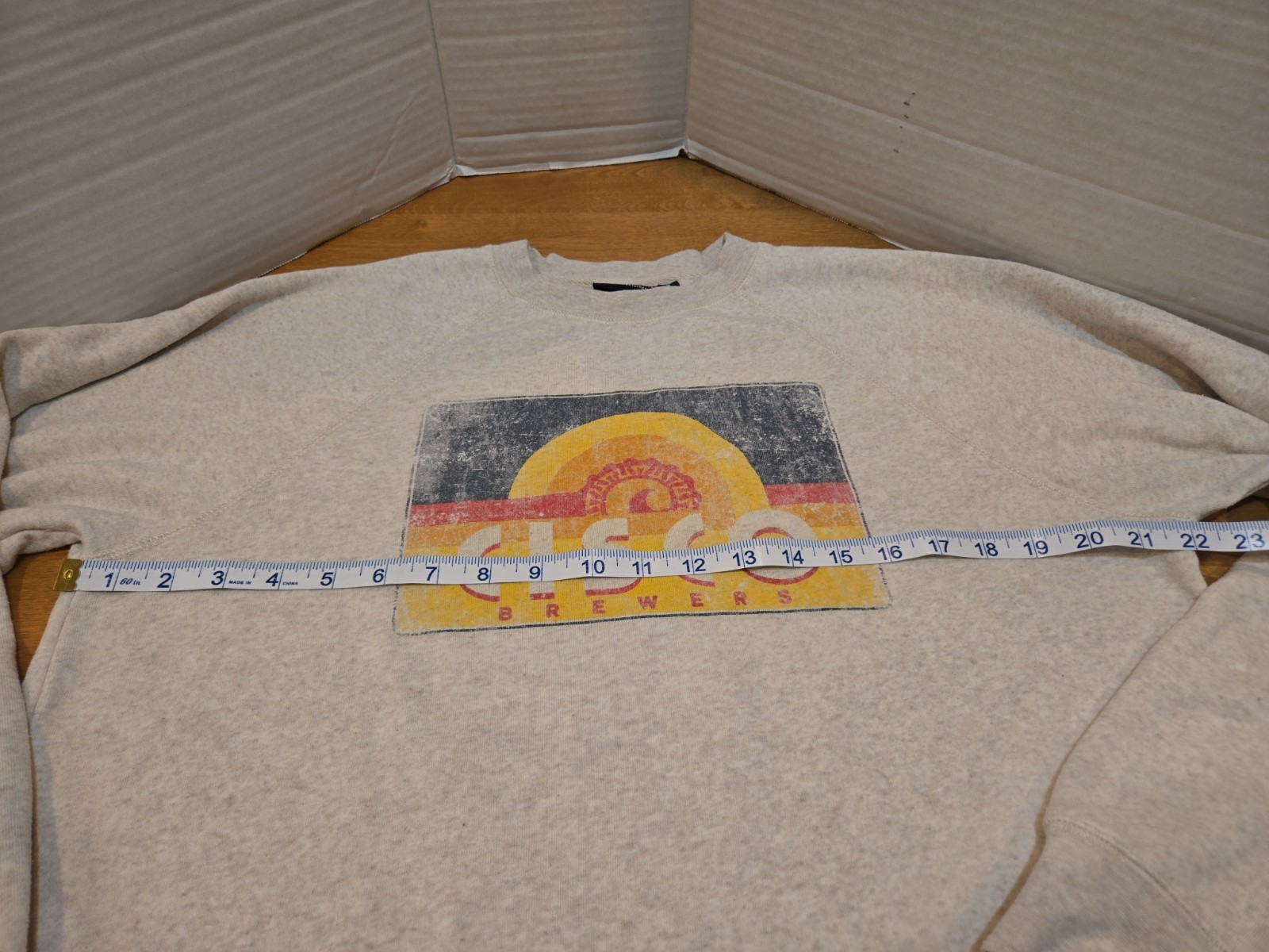 Cisco Brewers Nantucket Crew Neck Sweatshirt Men’s M Distressed Retro