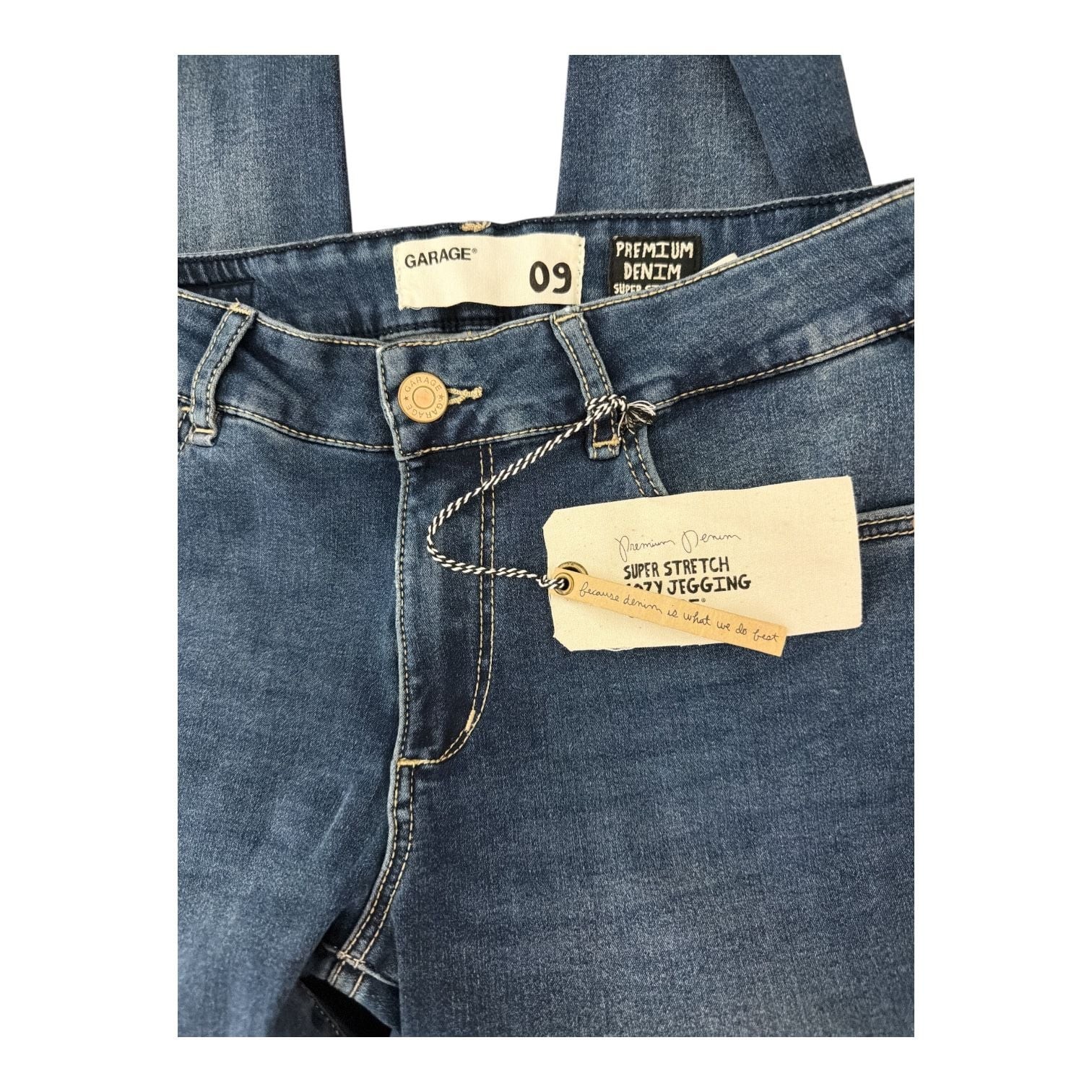 Garage Premium Denim Super Stretch Cozy Jegging Size 09 NWT