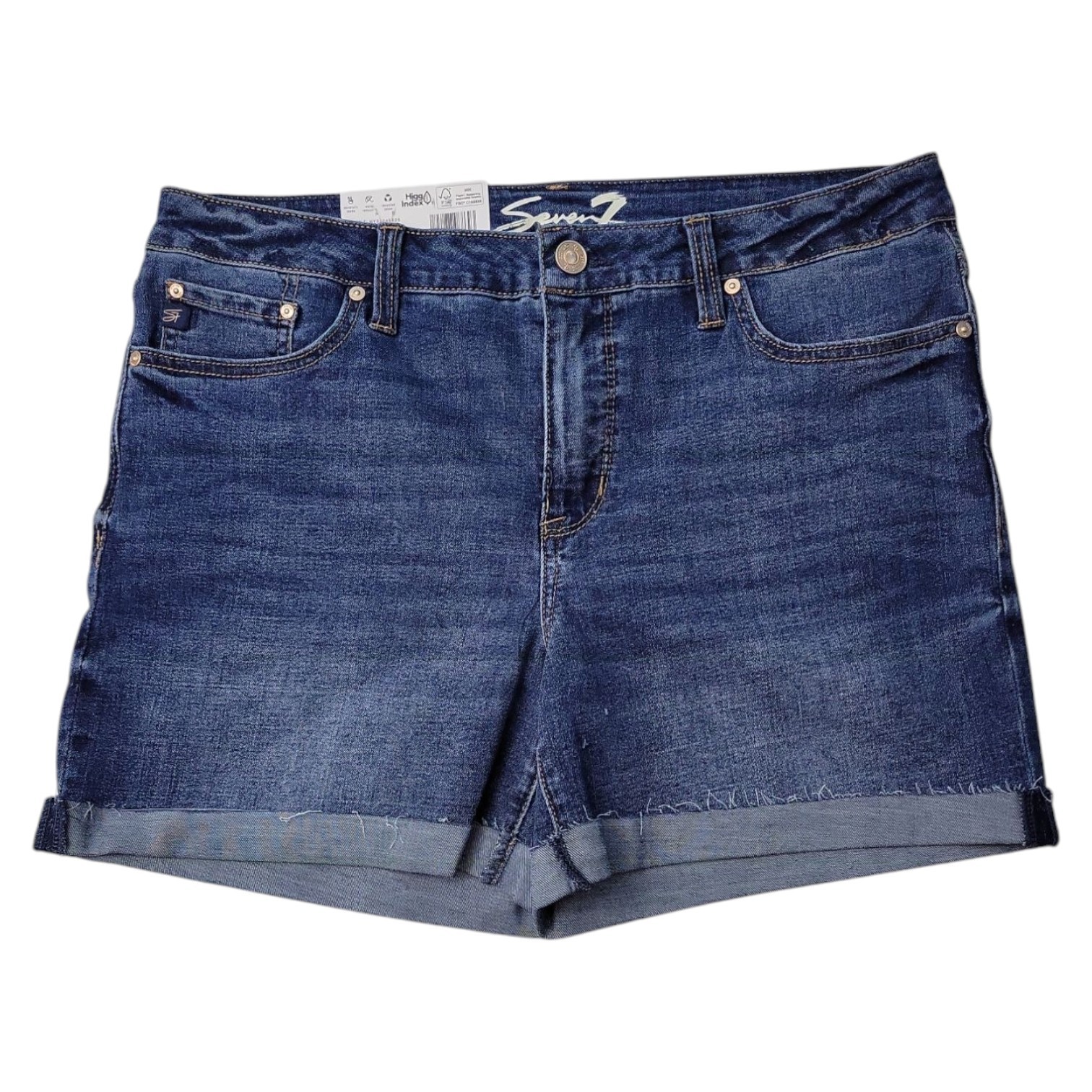 Seven7 Women’s Mid-Rise Comfort Stretch Weekend Shorts