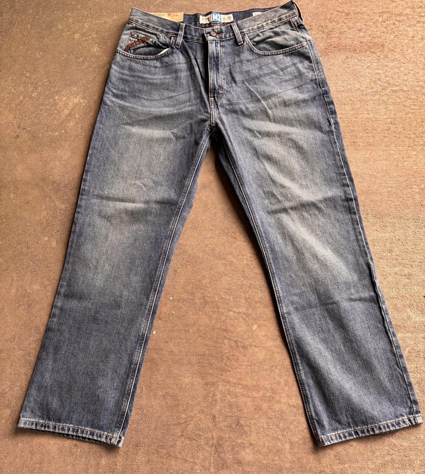 Ariat Legacy M2 Relaxed Bootcut Jeans Mens 34×30 Blue Traditional Denim