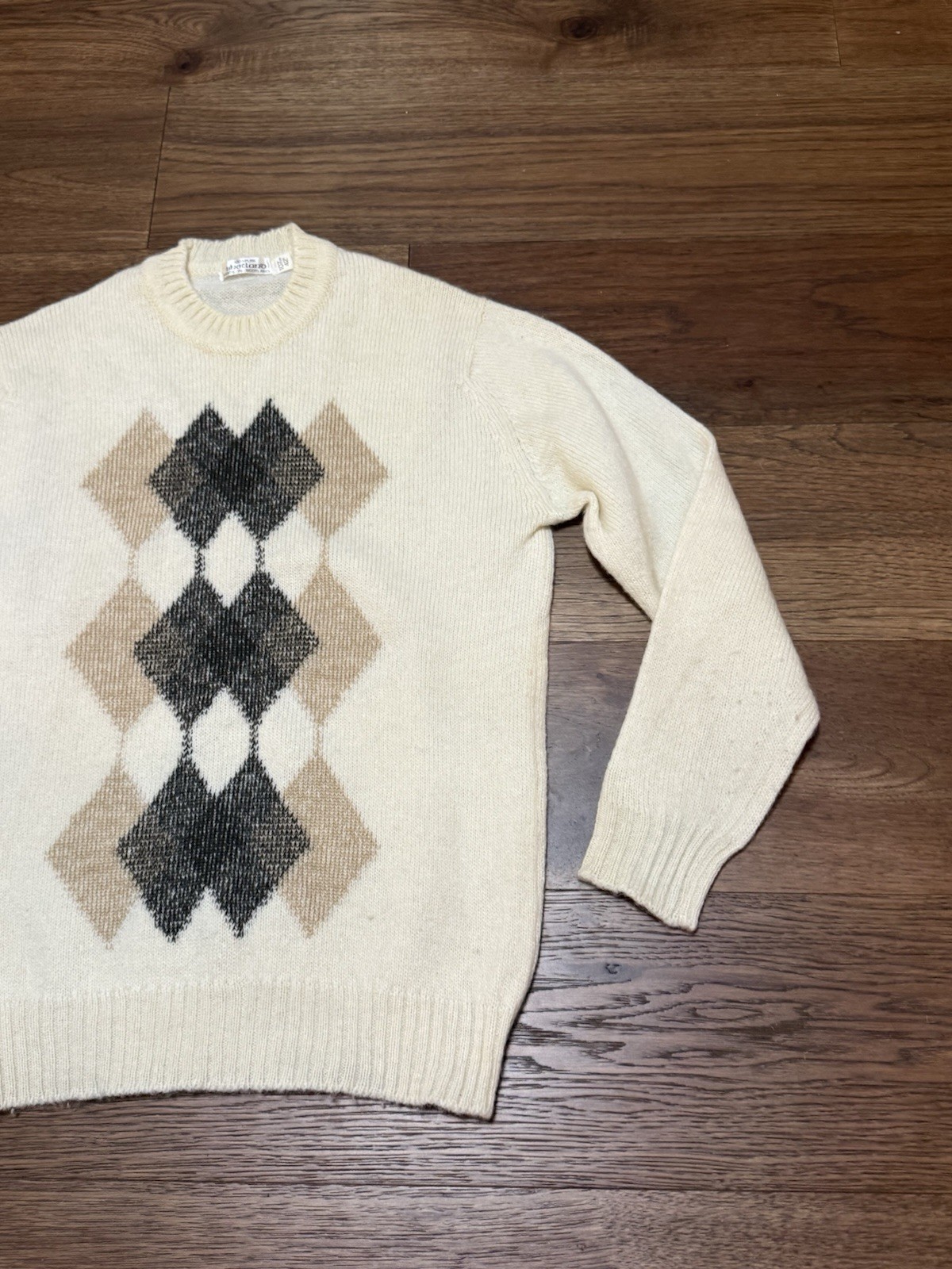 Vintage 100% Pure Shetland Wool Sweater Men’s Size Medium Scotland 107 Cm 42”