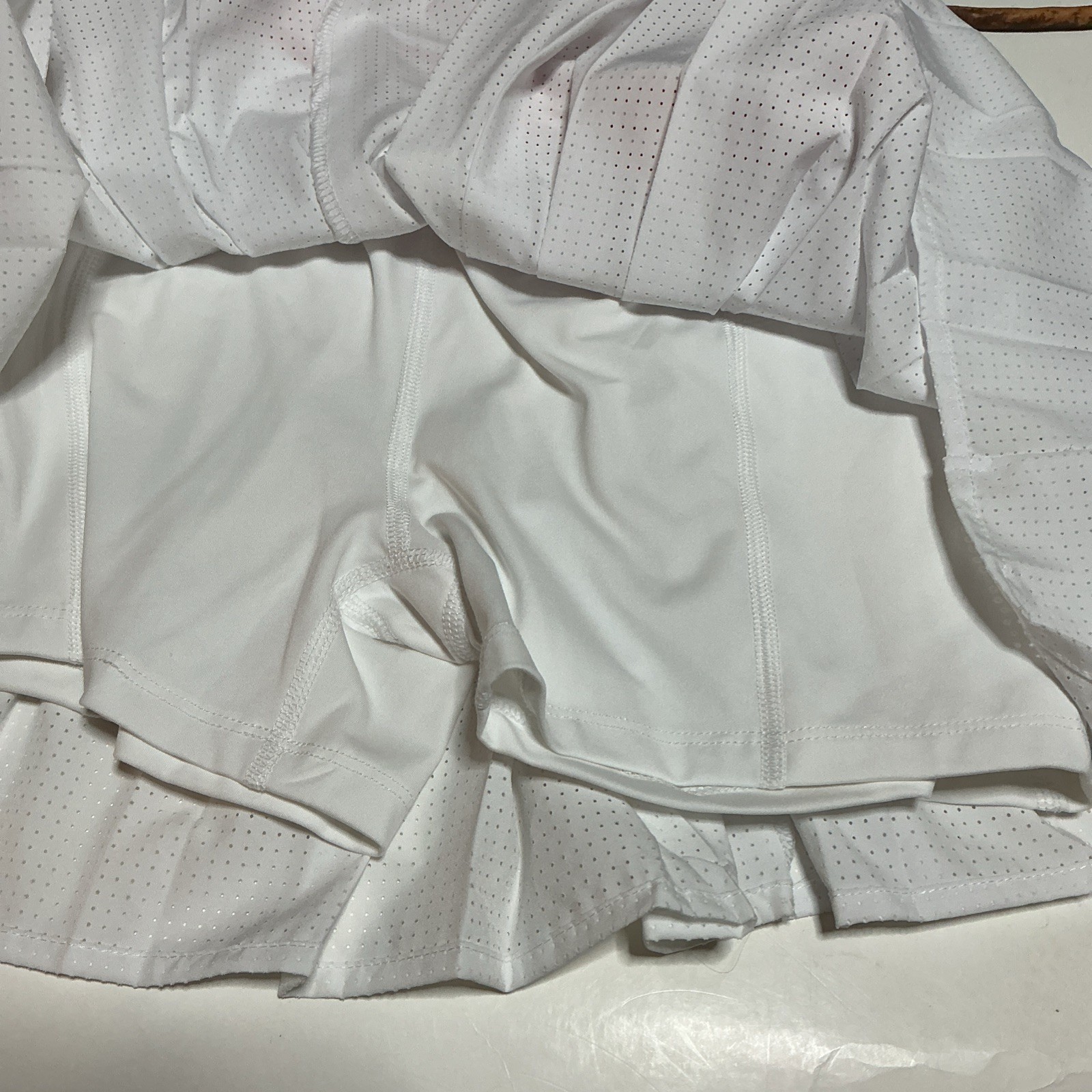 Avia Women’s Tennis Pleated Skort Pull-On Elastic Stretch Size XS (0-2) White