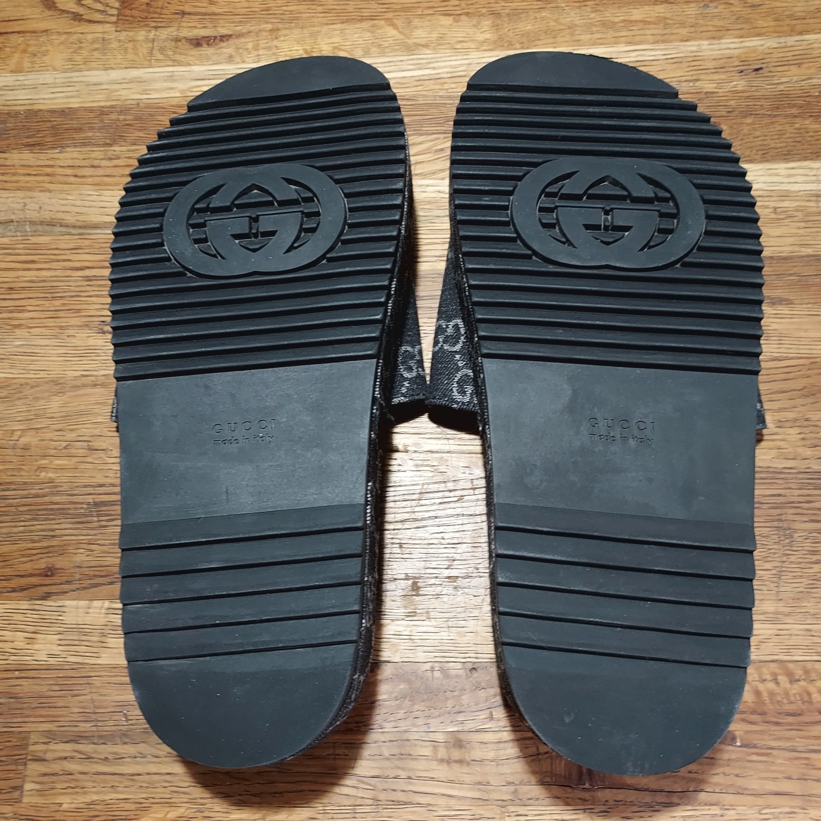 Gucci Angelina GG Monogram Platform Slides Size 39/US 9