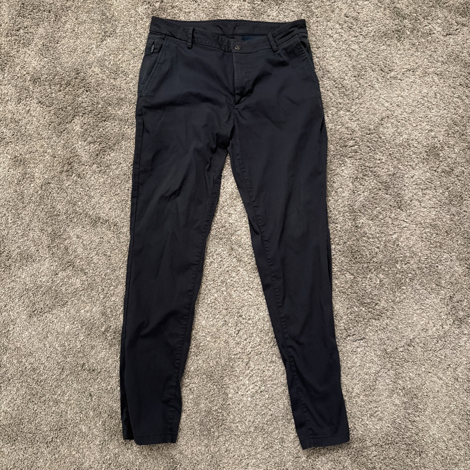 Bird Dog Men’s Golf Athletic Pants Size 34×34 Black Long Leg Stretch Pockets