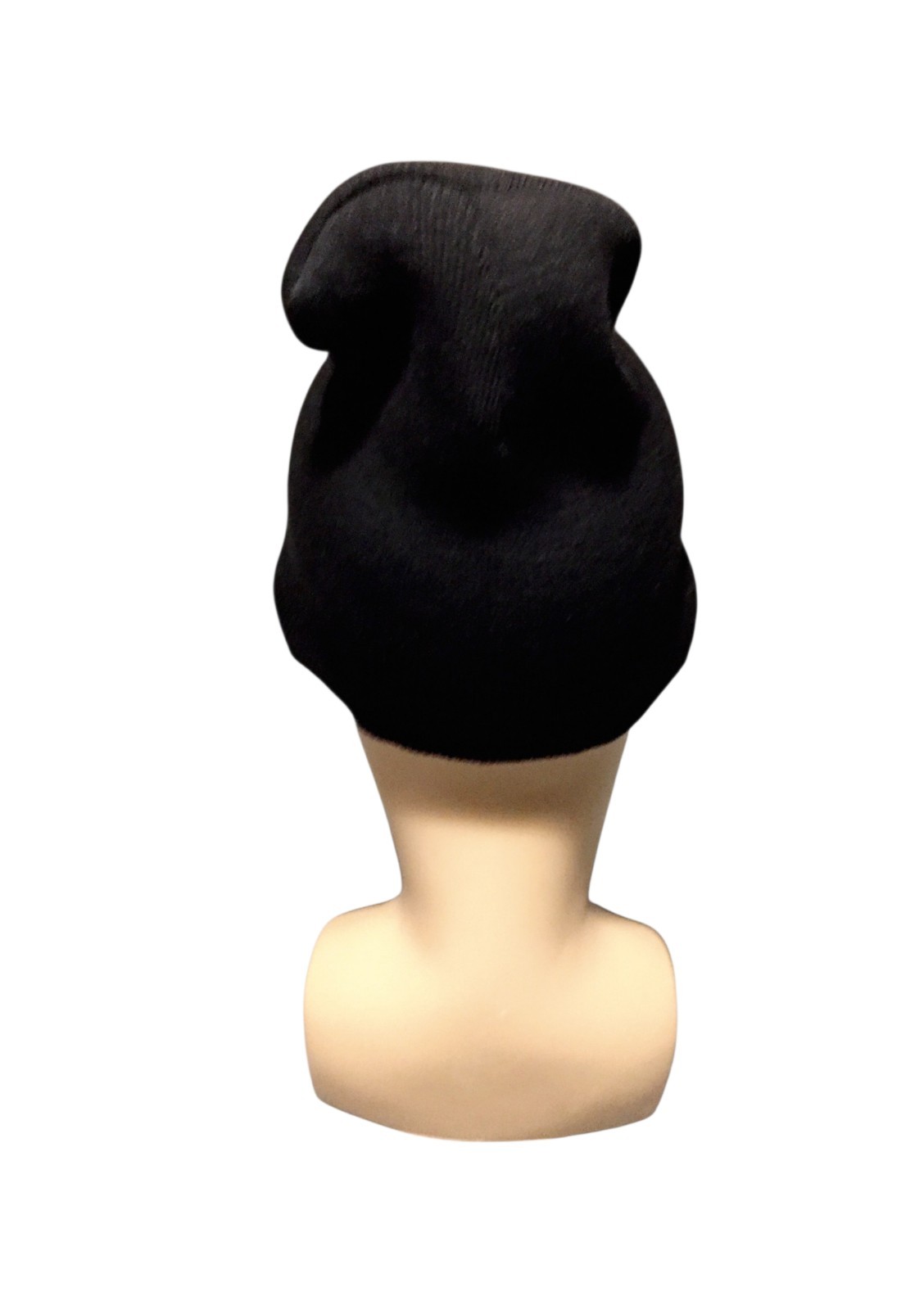 8.5in Beanie UltraSpun Heavy Weight Polyester Knit Hat Skull Cap Black USA MADE
