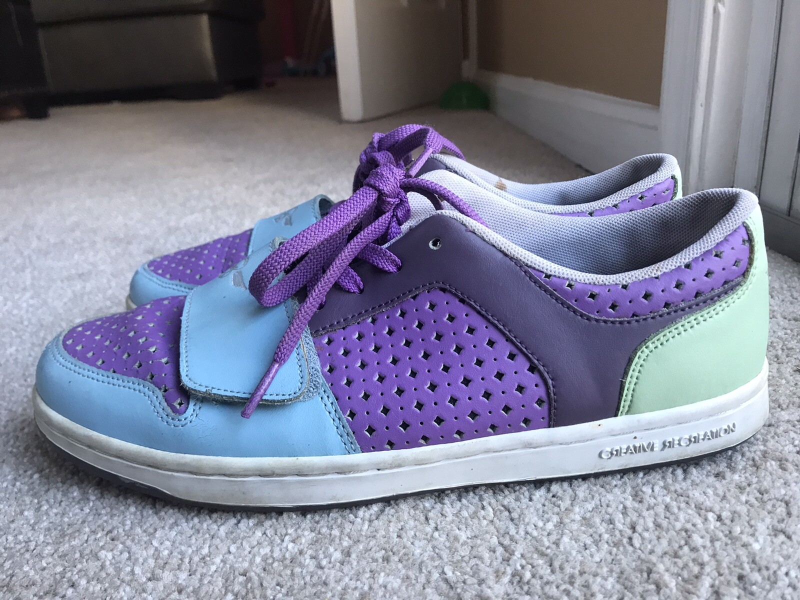 Creative Recreation Cesario Lo Men’s Leather Sneakers Shoes Sz US 8.5 Multicolor