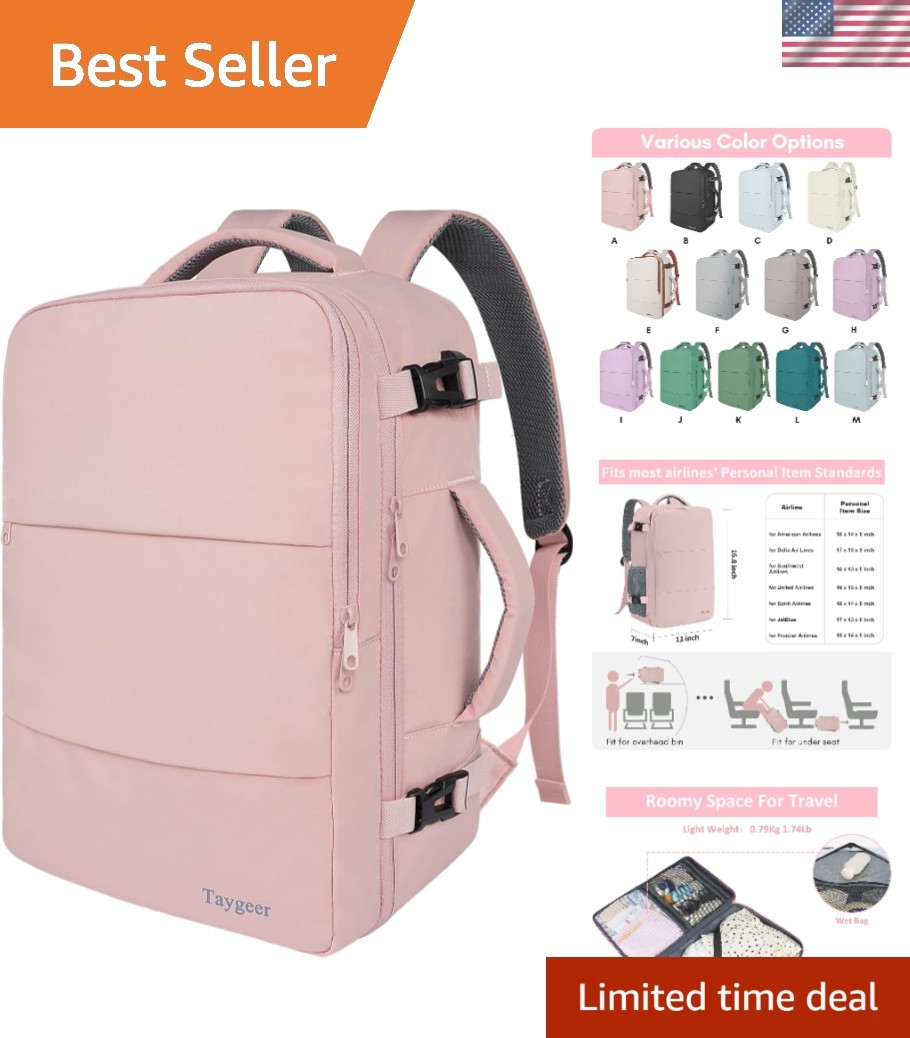 15.6 Inch Eco-Friendly Travel Bag with USB Charging & Versatile Backpack Design