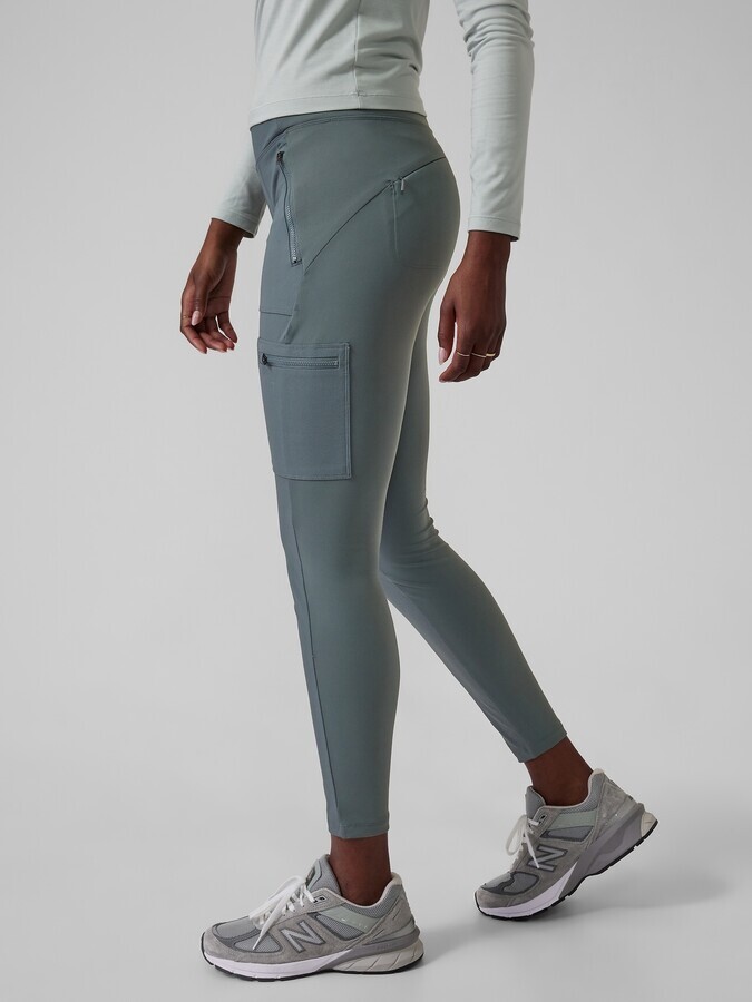 Athleta Headlands Hybrid Cargo II Tight-Minimalistic Grey-Plus Size 24-NWT