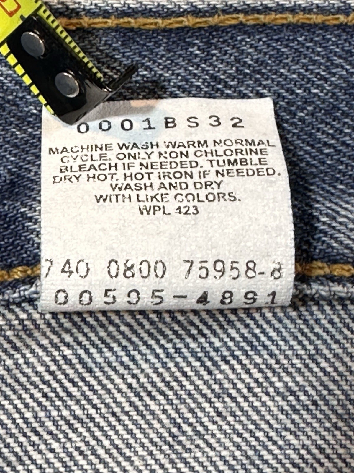 Vintage Levi’s 505 Jeans Red Tab 2000 34×30 Regular Fit Straight Leg Dead Stock