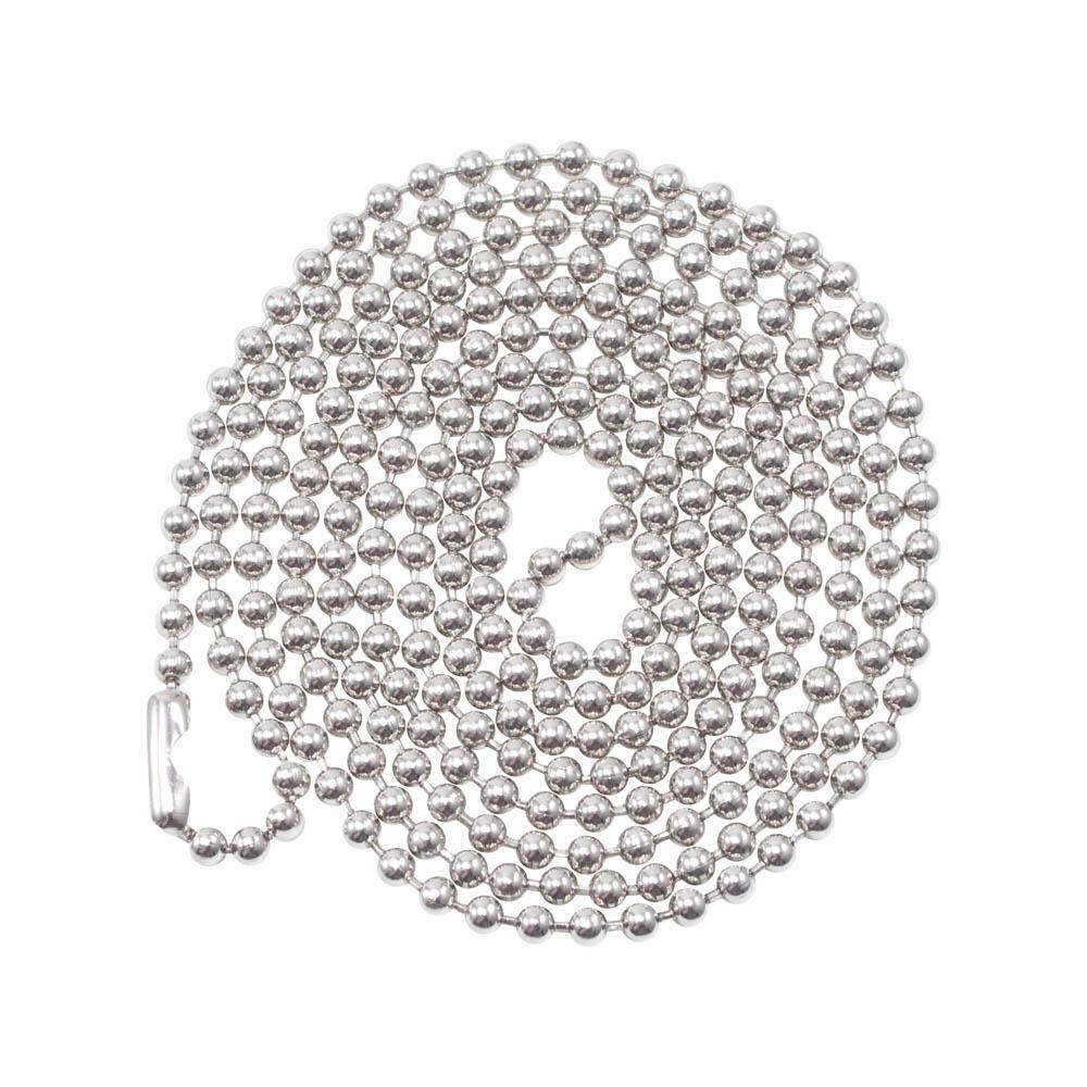 36″ Beaded Neck Chain Silver Universal Replacement 4 Police Badge ID Holder New
