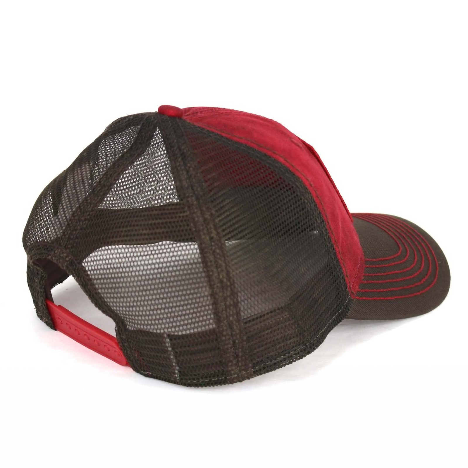 IH Washed, Dirty and Weathered “Look” Red & Brown Cap with Mesh Back 400863