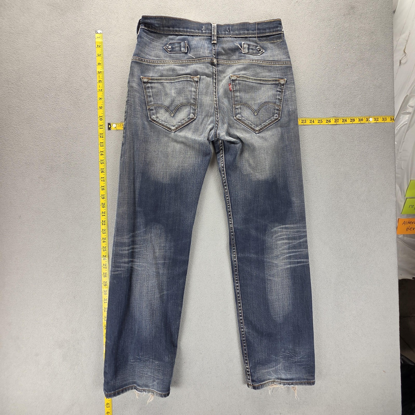Vintage Levis 503 Jeans Mens 32×32 Blue Loose Engineered Whiskers Honeycomb