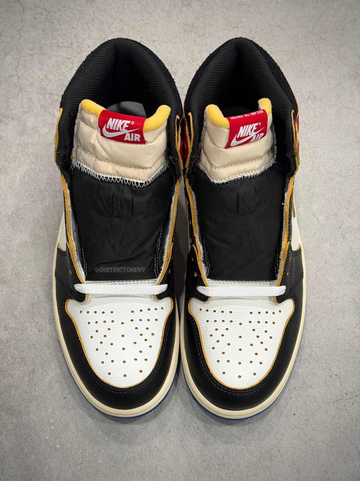 IO7847 002 Air Jordan 1 Retro High OG Fragment Union LA Varsity Red Sport Royal