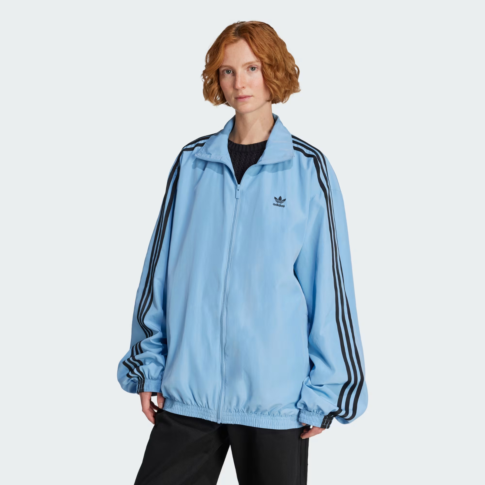 NEW Adidas JY2638 Adilenium Season 3 Oversized Blue Zip Track Jacket Women’s M