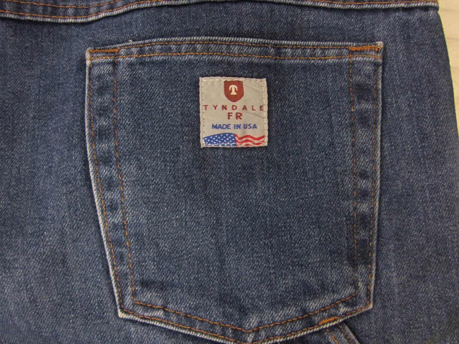 Tyndale FR Carpenter Cargo Blue Jeans W40 L28 Fire Resistant ATPV:15.1 USA F290T