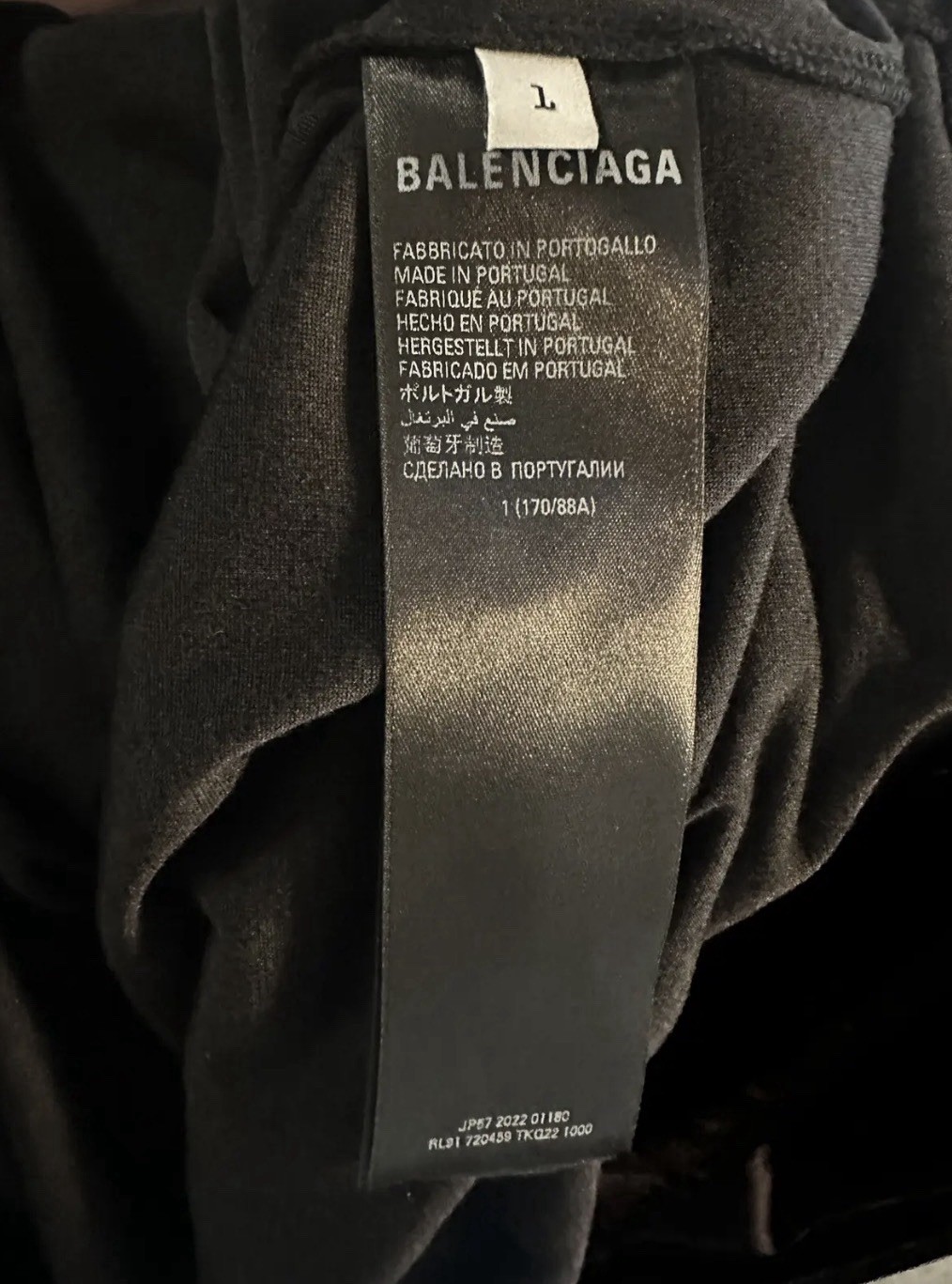 Balenciaga Black Velour Hoodie