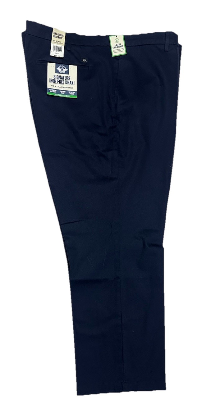 NWT-DOCKERS Men’s Big & Tall Signature Iron Free Khaki Straight Fit Pants 50×32