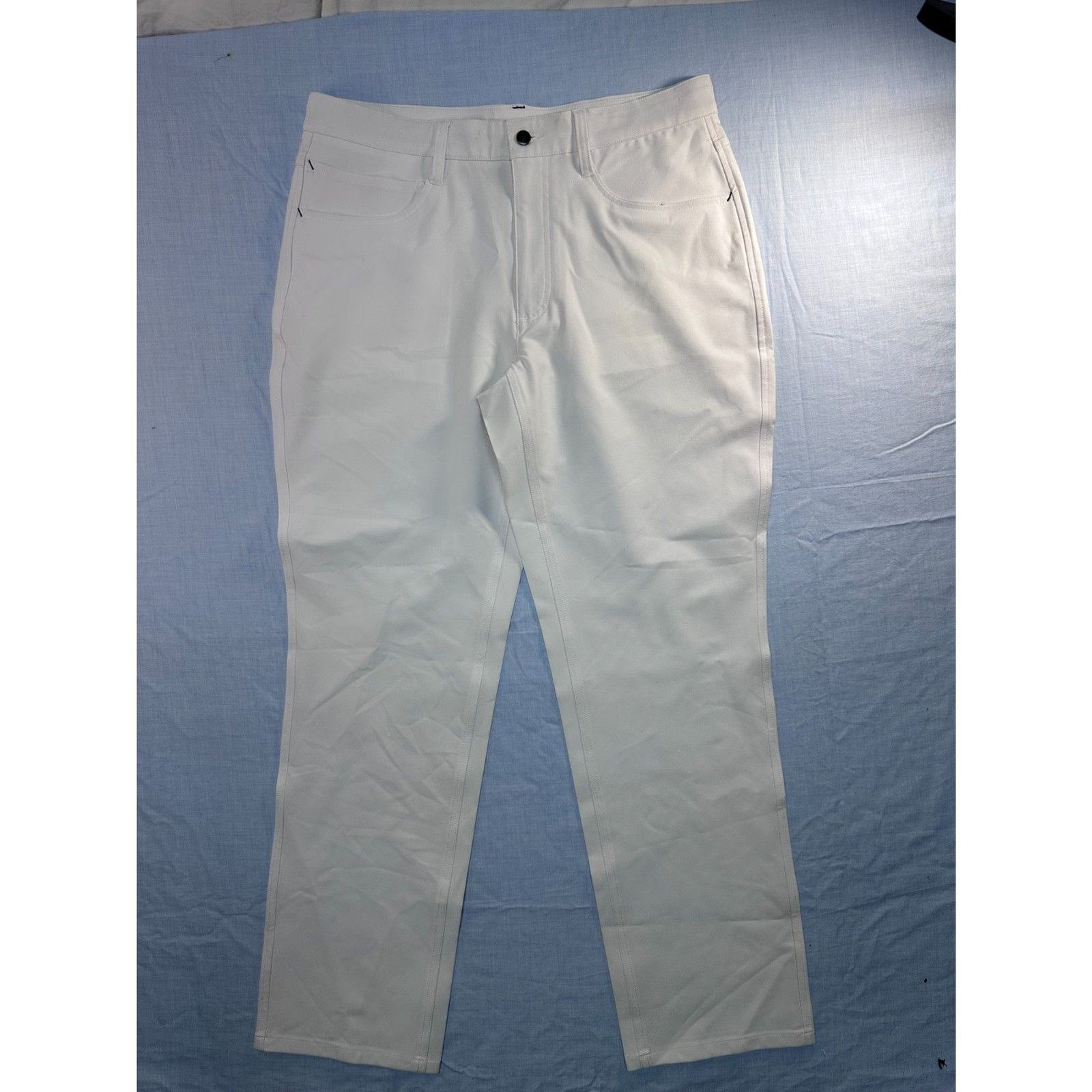 FootJoy Men’s White Athletic Fit Golf Pants W33 L30 Performance Stretch FJ