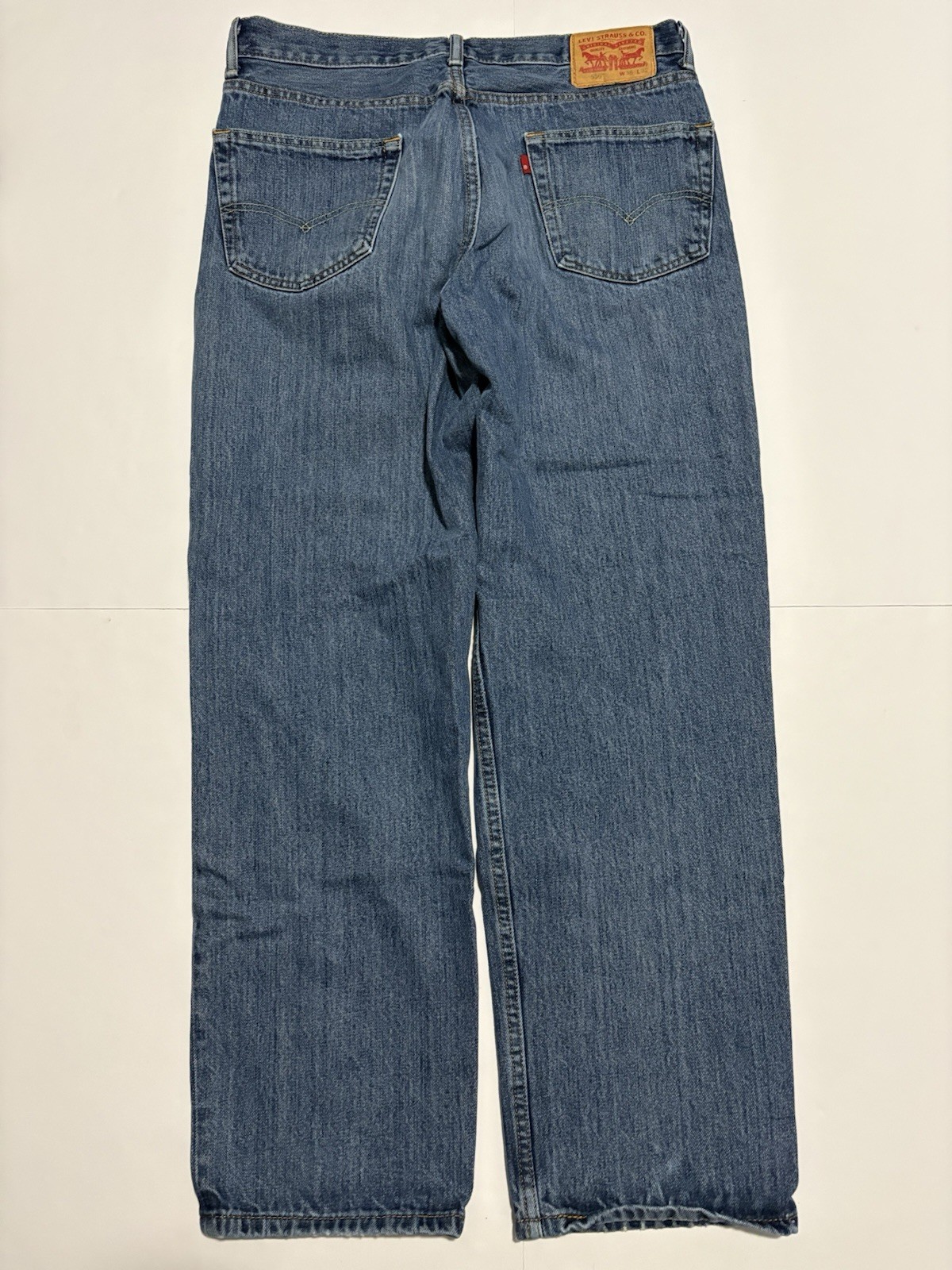 Levi’s 550 Relaxed Fit Jeans Men’s 36×32 Blue Tapered Leg Denim Red Tab