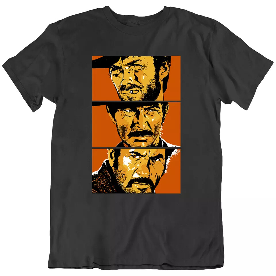 The Good, The Bad, The Ugly, Spaghetti Western, Movie Fan T Shirt Tee Gift New