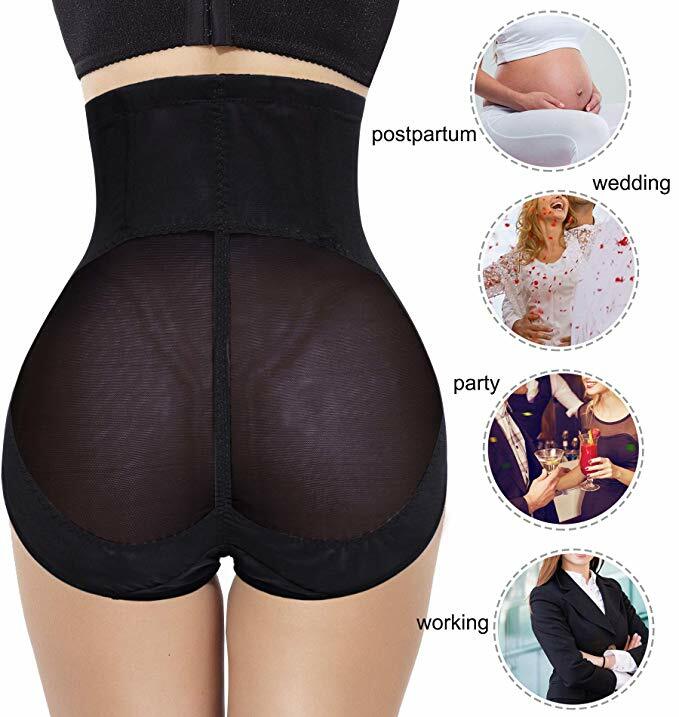 Women Tummy Control High Waisted Panties Girdle Body Shaper Breathable Underwear