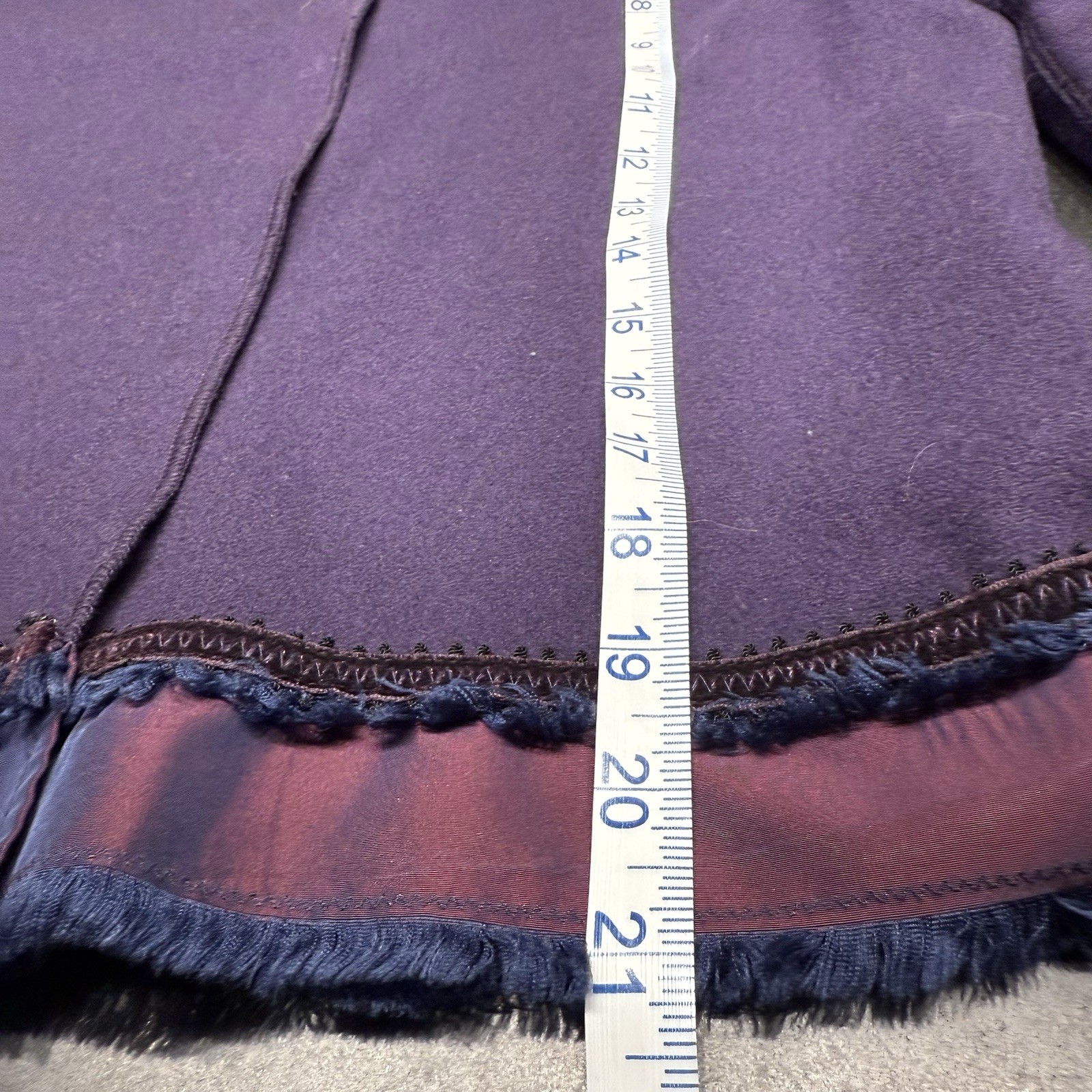 Patsy Seddon For Phase 8 Women’s Purple Wool Jacket 14 Fringe Vtg Abs Gorgeous!