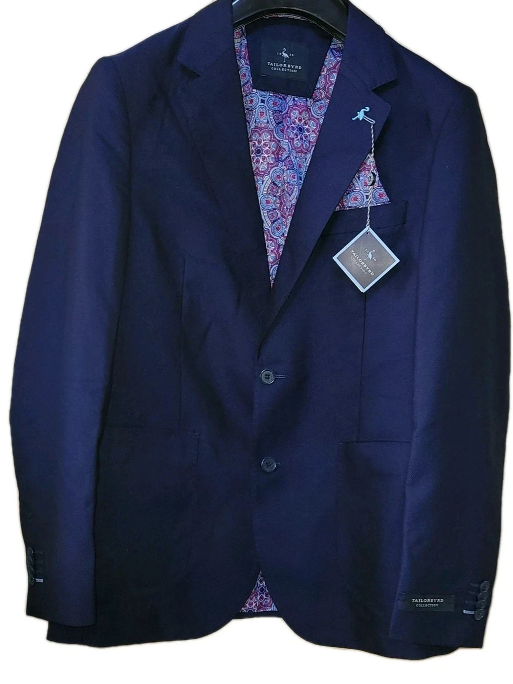 Tailorbyrd Men’s Sport Coat, Tailorbyrd Men’s Jacket, Size: 46R, Navy