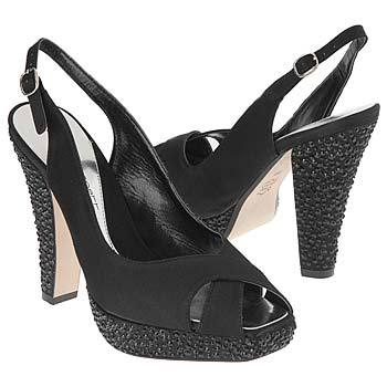 $140 JESSICA BENNETT Halo Heels ~ Red Satin NEW 6.5