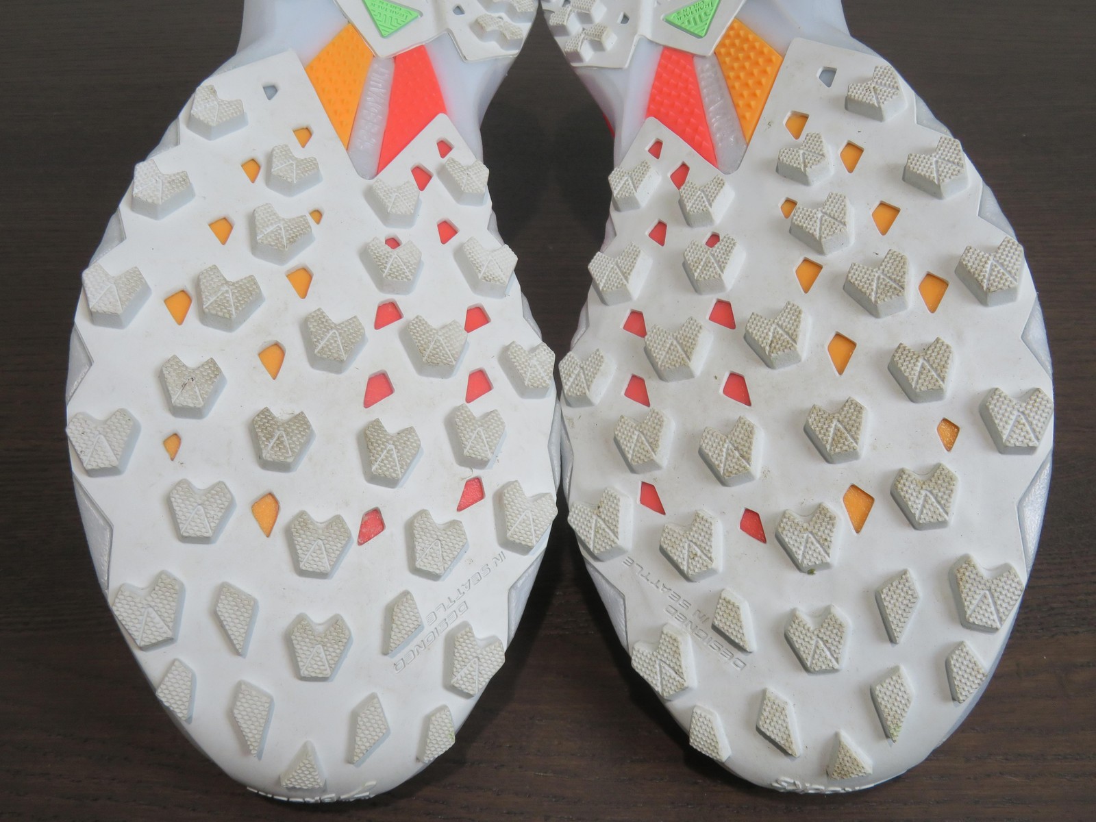 Brooks Catamount Agil Shoes Mens Size 7 White Orange Trail Running 1000451D488