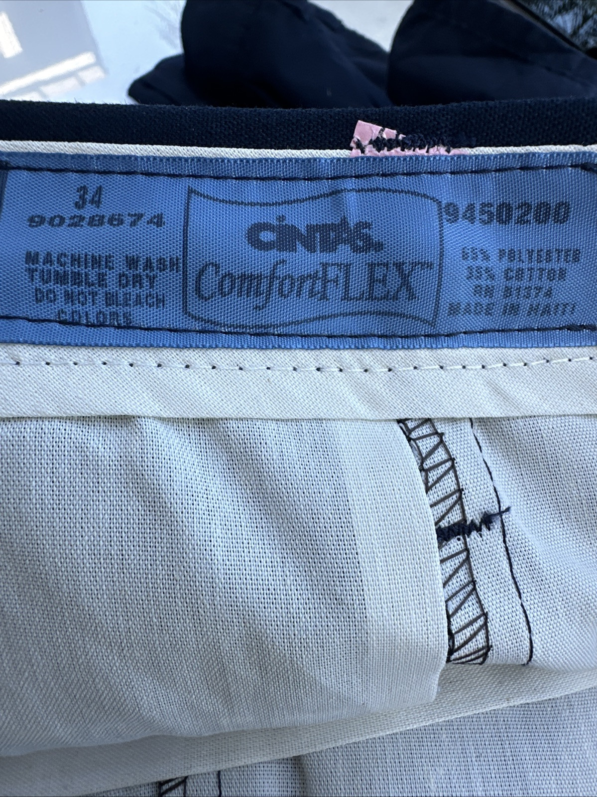 Lot Of 3 Cintas Comfort Flex Work Pants Size 34×30 #945-20 Very Comfortable