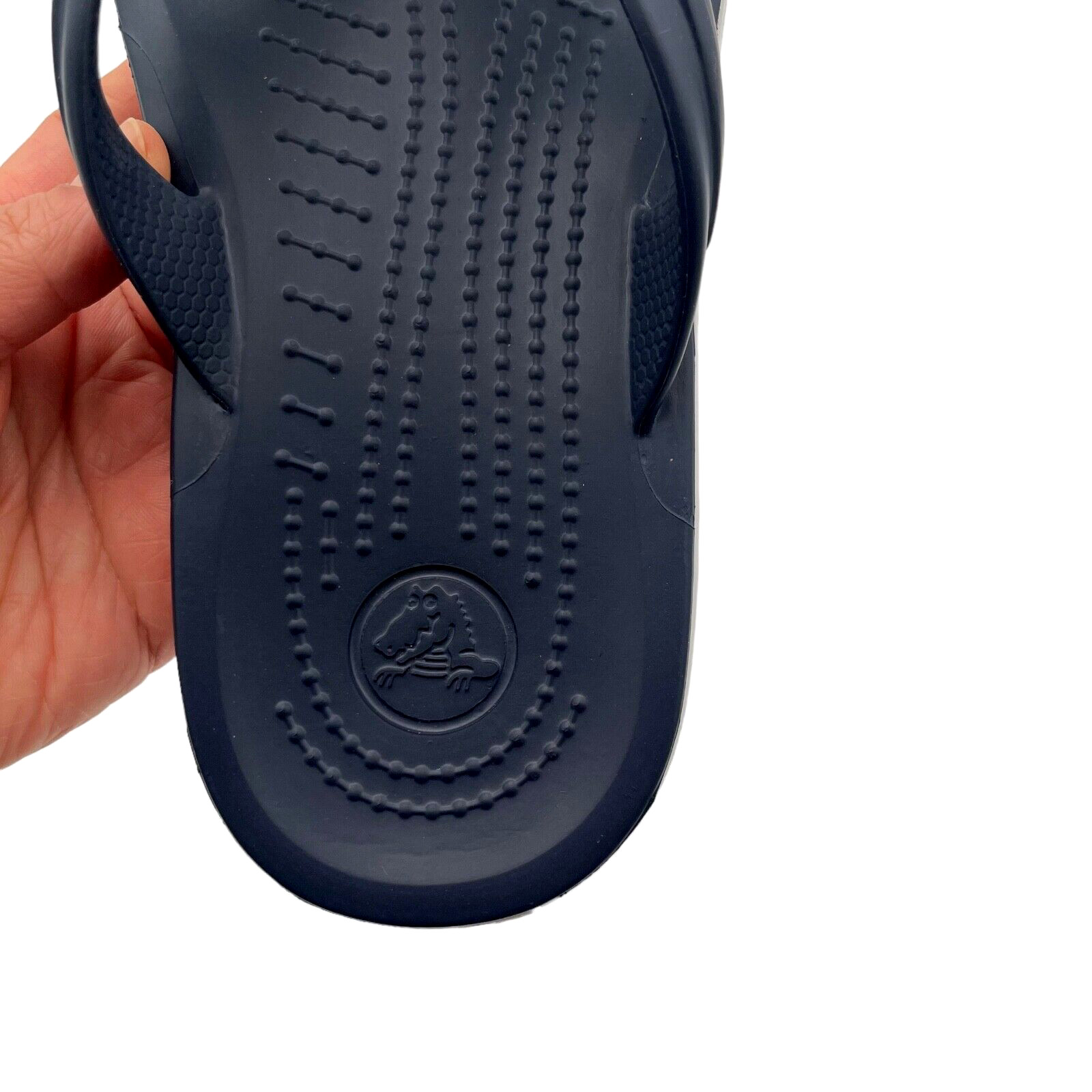 Crocs Men’s Flip Flop Sandal Size 9 Navy Water Friendly Lightweight & Comfy