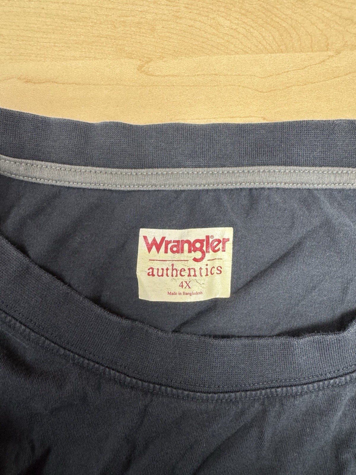 Wrangler T Shirt Men’s 4XL Black Pocket Tee Short Sleeve Casual