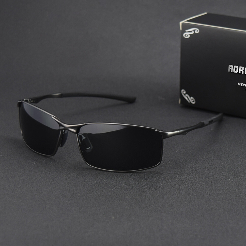 Aluminium HD Polarized Photochromic Sunglasses Men Driving Chameleon Sun Glasses