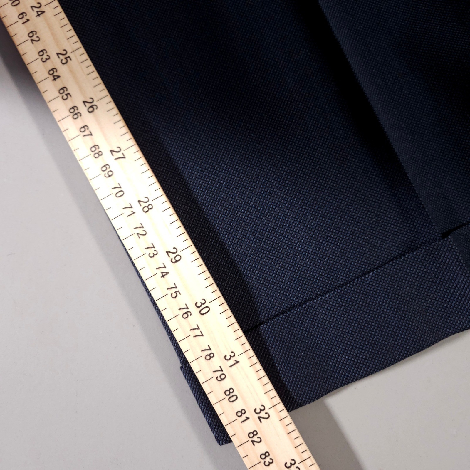 Corneliani Suit Men 44/54L Navy Blue Virgin 110 Wool Pleated Pant Made in Italy