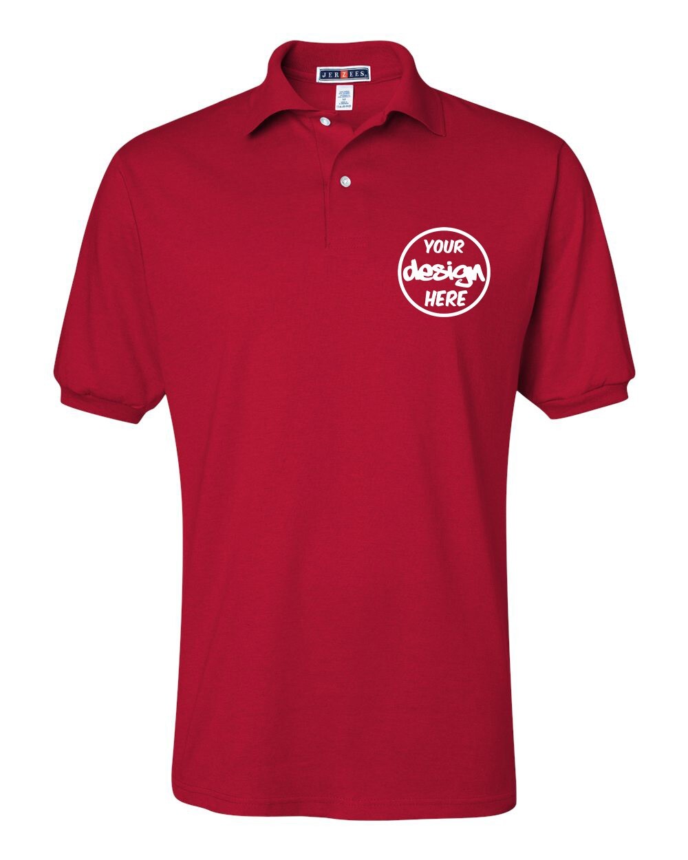Ink Stitch Design Your Own Custom Logo Texts Stitching Men Jersey Polo Shirts