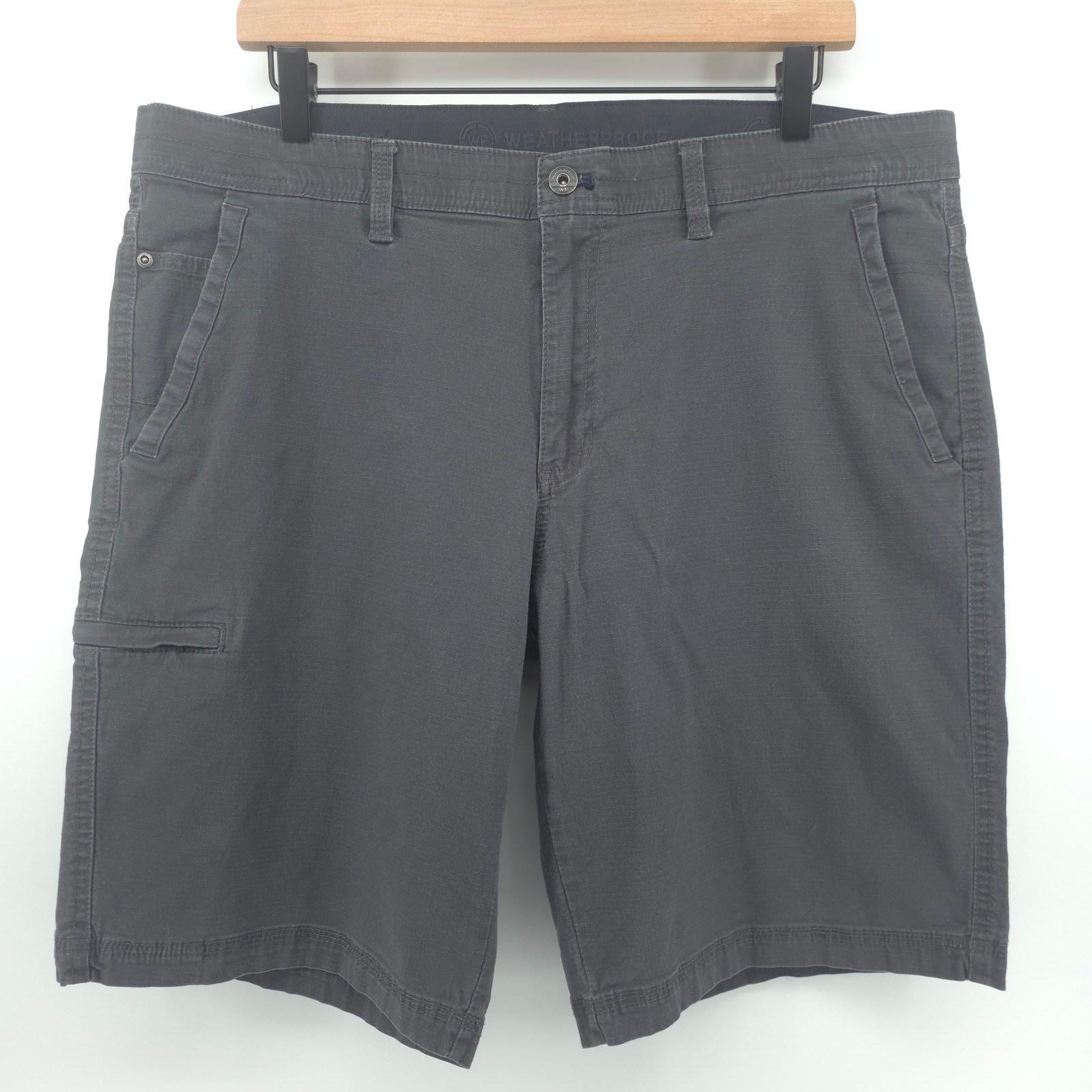 Weatherproof Mens Shorts WOS601SC 36W Forged Iron Grey Utility Stretch
