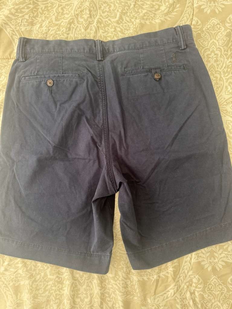Polo Ralph Lauren Men’s Stretch Classic Fit Shorts 36 Navy Blue Twill 9″ 0120