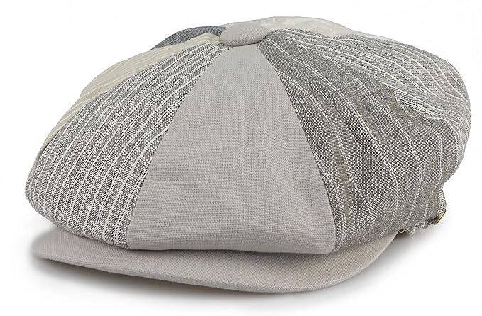 Men’s Premium 100% Cotton Classic Applejack Herringbone newsboy Collection Hat