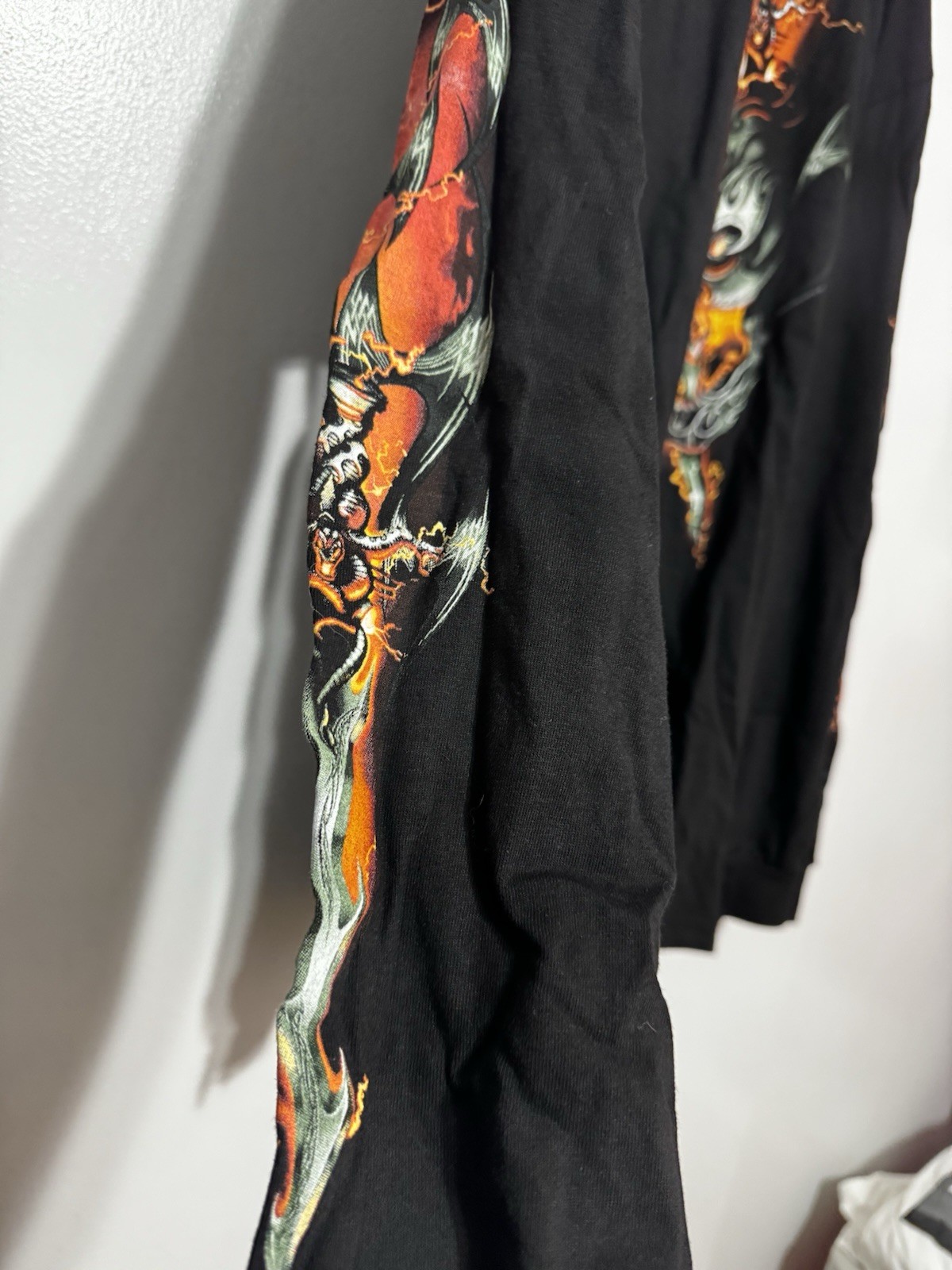 NWOT 2008 Hot Leathers Harley Motorcycle Long Sleeve Shirt Skull Sword Snake