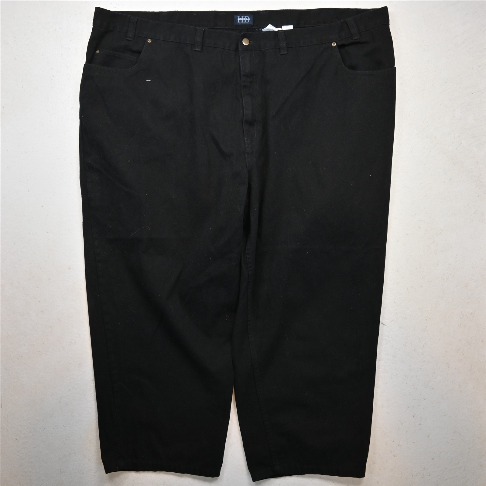 Harbor Bay 56×28 Black 100% Cotton Denim Relaxed Mens Jeans