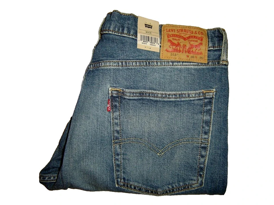 NWT Levi’s 513 jeans 36 x 30 Slim Straight Fit Retail $80 Style # 08513-0715