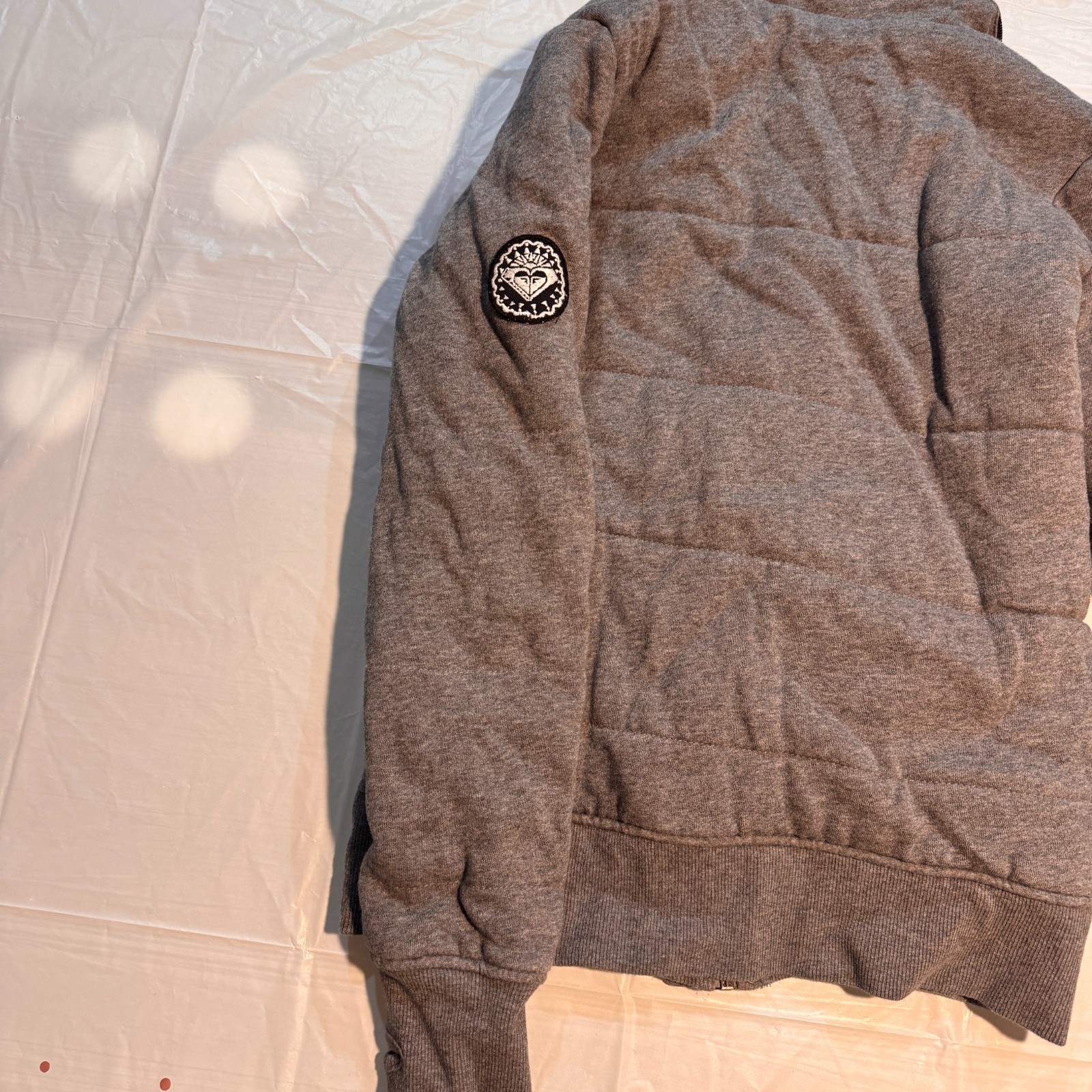 Roxy Women’s Gray Duffle Coat Zip, Button, and Toggle Closure Size: XS