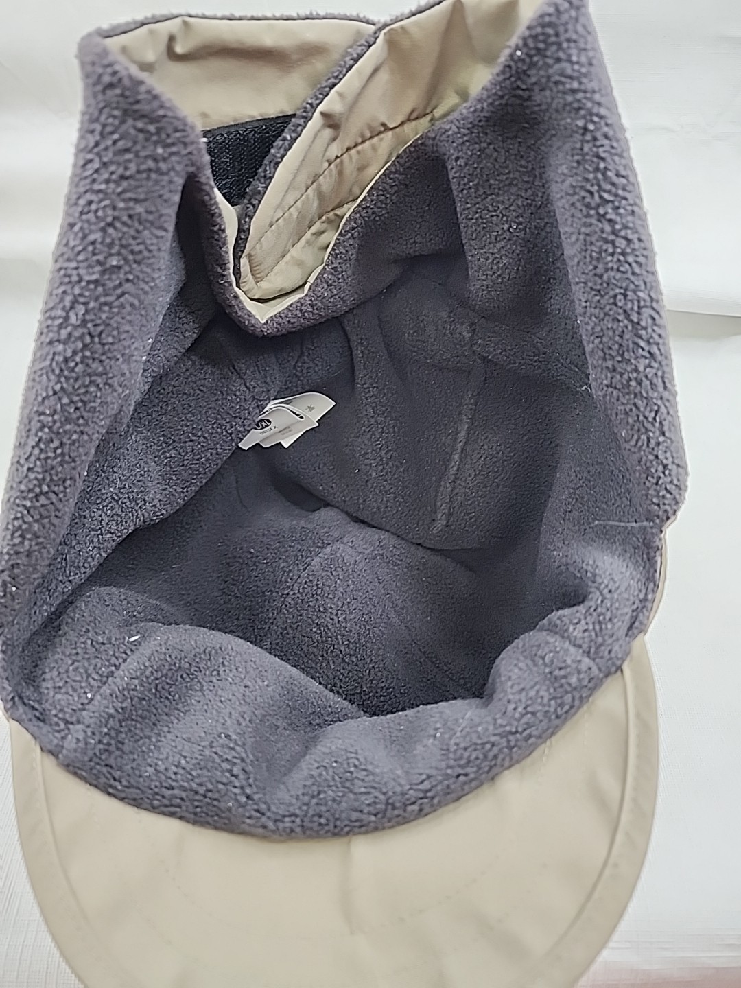 Columbia Hat Trapper Fitted Mens M Gray Nylon Fleece Lined Ear Neck Flap Winter