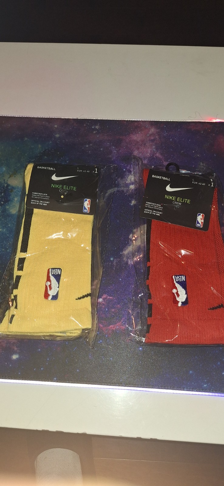 2-Pack NBA x Nike Crew Socks Size L Men’s