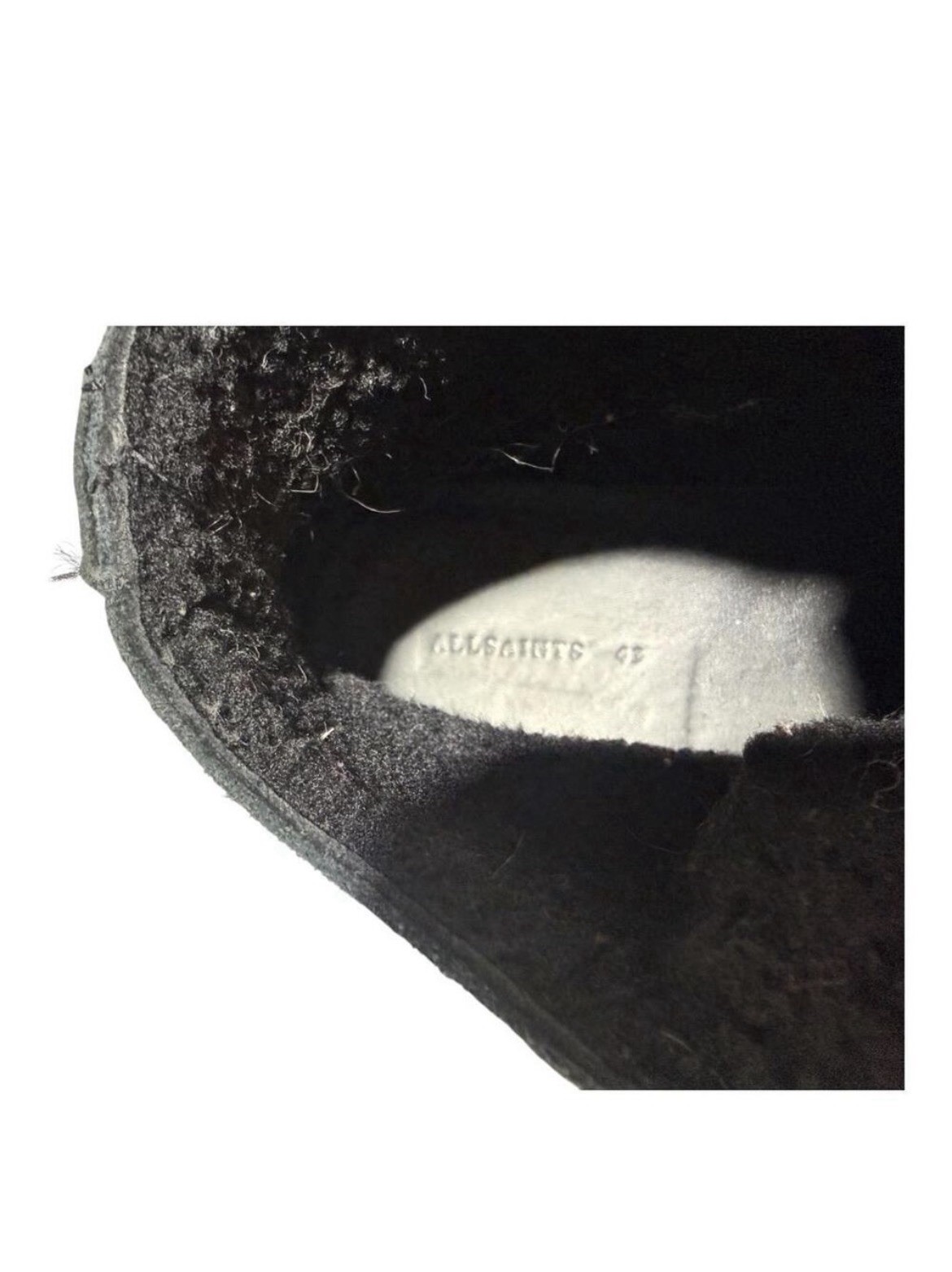 ALL SAINTS SHEARLING LINED HI TOP SNEAKER BOOT MEN SIZE 43 US 10