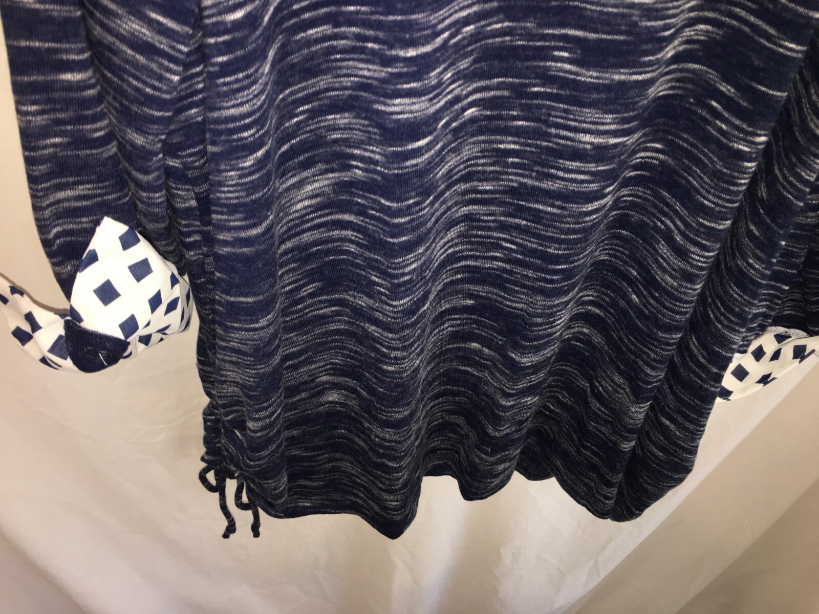 WOMENS NEW NWT BLUE WHITE AVENUE TOP TUNIC BLOUSE T SHIRT SIZE 26/28 56″